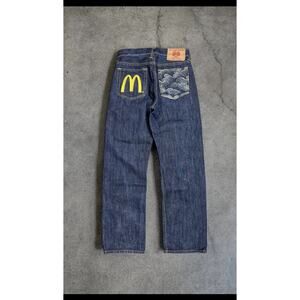 Red Monkey X McDonald's RMC Martin Ksohoh Selvedge Denim Jeans Y2K Hip Hop 28